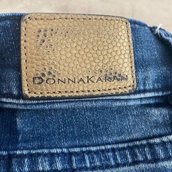 Donna Karen Women's Jeans Two Tone High Rise Skinny Size 26 - Picture 10 of 16